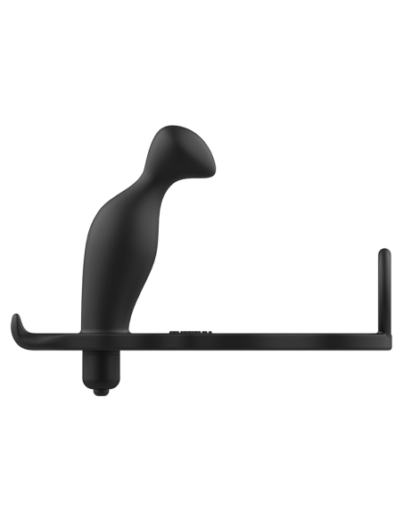 ADDICTED TOYS PLUG ANAL CON ANILLO SILICONA NEGRO