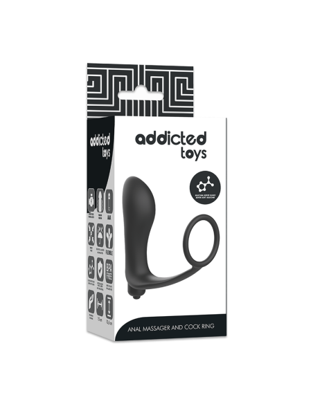ADDICTED TOYS PLUG ANAL VIBRADOR CON ANILLO PENE