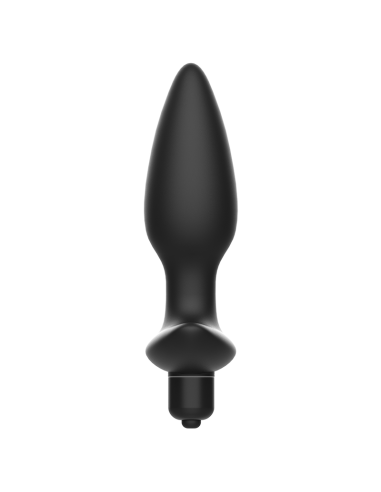 ADDICTED TOYS MASAJEADOR PLUG ANAL CON VIBRACIoN NEGRO