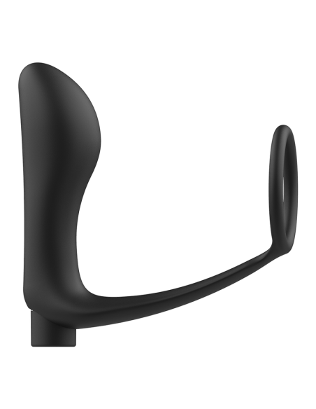 ADDICTED TOYS ANILLA PENE CON PLUG ANAL CONTROL REMOTO NEGRO RECARGABLE