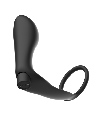 ADDICTED TOYS ANILLA PENE CON PLUG ANAL CONTROL REMOTO NEGRO RECARGABLE