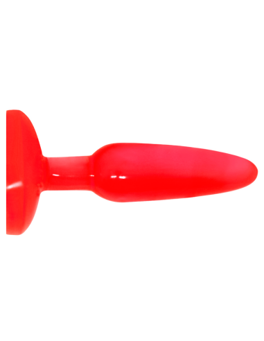 PLUG ANAL TACTO SUAVE ROJO 142