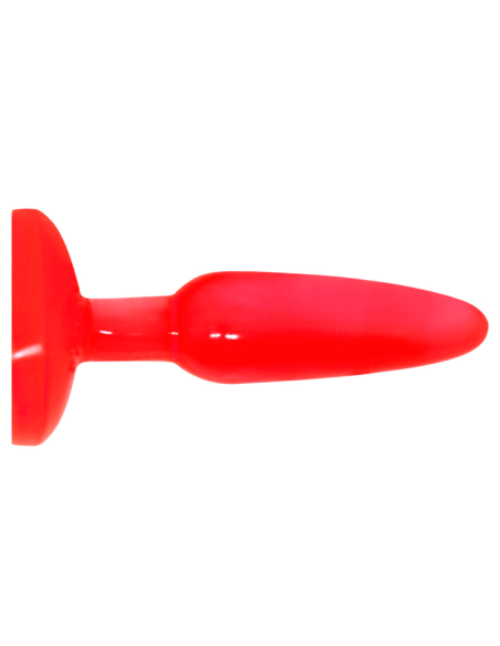 PLUG ANAL TACTO SUAVE ROJO 142