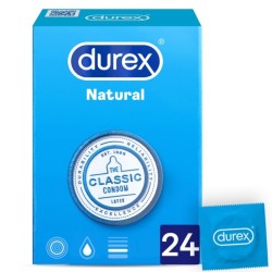 DUREX PRESERVATIVOS NATURAL 24 UNIDADES 2