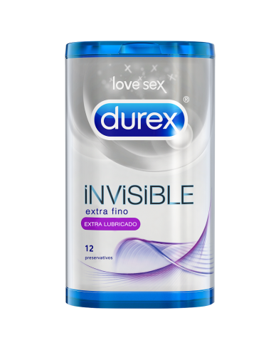 DUREX INVISIBLE EXTRA LUBRICADO 12 UDS