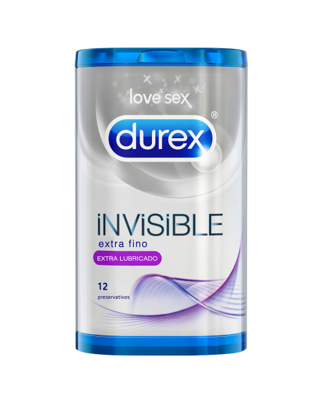 DUREX INVISIBLE EXTRA LUBRICADO 12 UDS