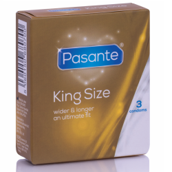 PASANTE PRESERVATIVOS KING MaS LARGOS Y ANCHOS 3 UNIDADES