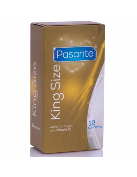 PASANTE PRESERVATIVOS KING MaS LARGOS Y ANCHOS 12 UNIDADES