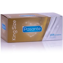 PASANTE PRESERVATIVOS KING MaS LARGOS Y ANCHOS CAJA 144 UNIDADES