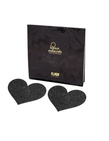 BIJOUX PEZONERAS FLASH CORAZoN NEGRO