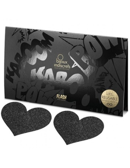 BIJOUX PEZONERAS FLASH CORAZoN NEGRO