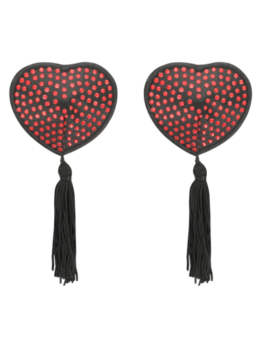COQUETTE CHIC DESIRE CUBRE PEZONES ROJO NEGRO