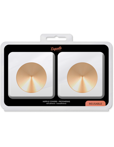 COQUETTE CHIC DESIRE CUBRE PEZONES CIRCULOS DORADOS