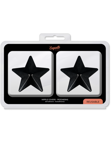 COQUETTE CHIC DESIRE CUBRE PEZONES ESTRELLAS NEGRAS