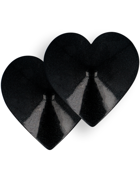 COQUETTE CHIC DESIRE CUBRE PEZONES CORAZONES NEGROS