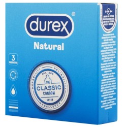 DUREX PRESERVATIVOS NATURAL 3 UNIDADES 2