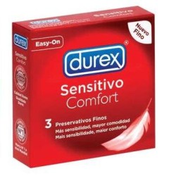 DUREX PRESERVATIVOS SENSITIVO 3 UNIDADES 2
