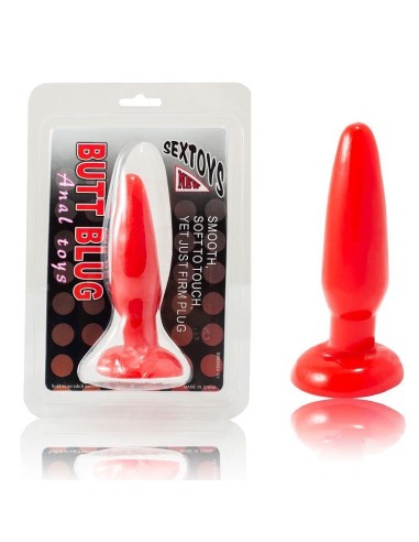 PLUG ANAL PEQUENO ROJO 15CM