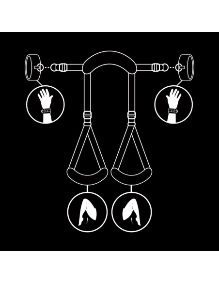 FETISH SUBMISSIVE POSICIoN PIERNAS ABIERTAS CON ESPOSAS