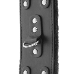 DARKNESS ESPOSAS CUERO CON FORRO AJUSTABLES NEGRO 2