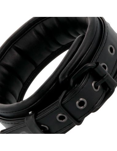 DARKNESS ESPOSAS Y COLLAR DE CUERO NEGRO