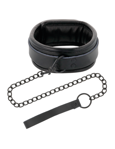 DARKNESS ESPOSAS Y COLLAR DE CUERO NEGRO