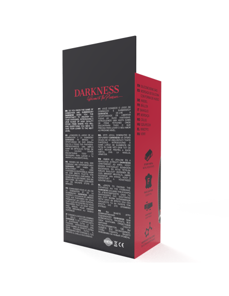 DARKNESS MORDAZA SILICONA HUESO NEGRO