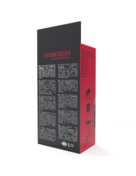 DARKNESS MORDAZA TRANSPIRABLE SILICONA NEGRO