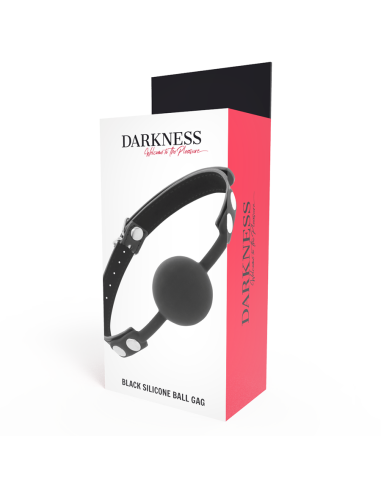 DARKNESS MORDAZA SILICONA NEGRO