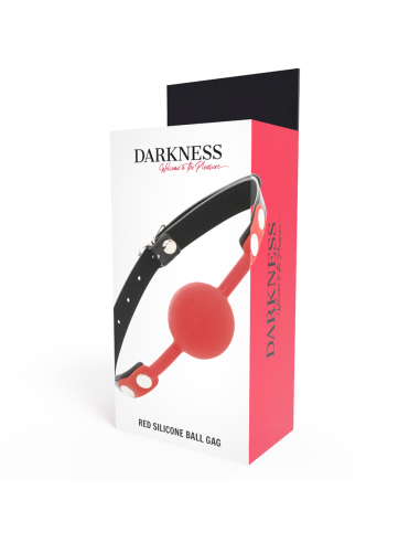 DARKNESS MORDAZA SILICONA ROJO