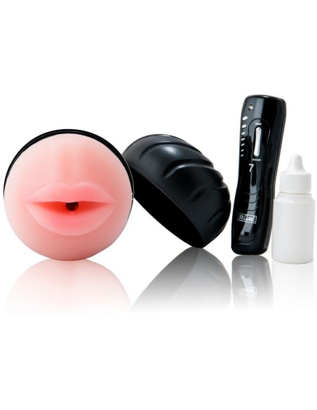 BOCA MASTURBADOR CON VIBRADOR 7 RITMOS