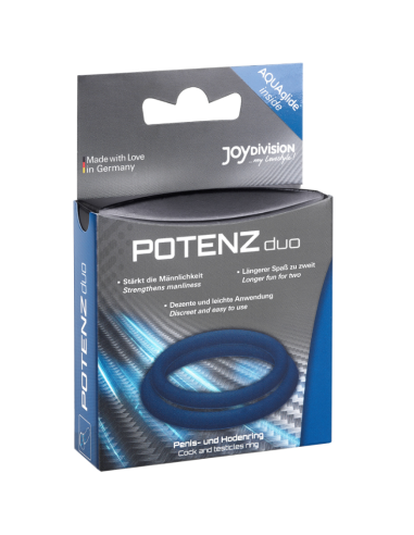 POTENZ DUO AZUL ANILLOS PENE MEDIANO SIZE M