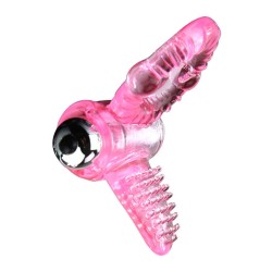 SWEET ABS 10 RITMOS RING ANILLO PENE VIBRADOR ROSA 2