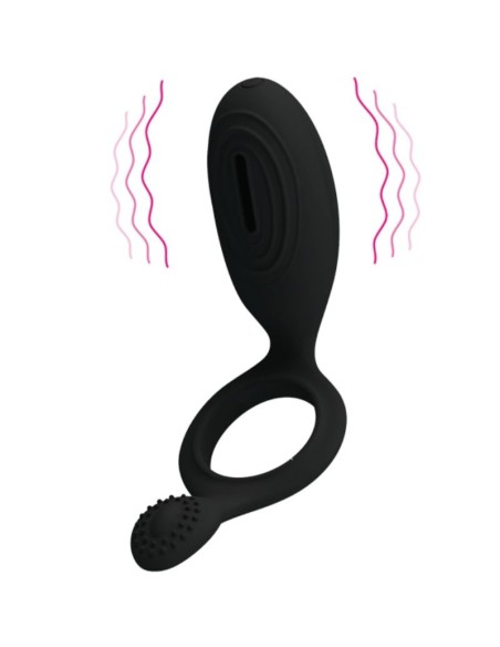 PRETTY LOVE ANILLO VIBRADOR CON ESTIMULADOR ETHEL