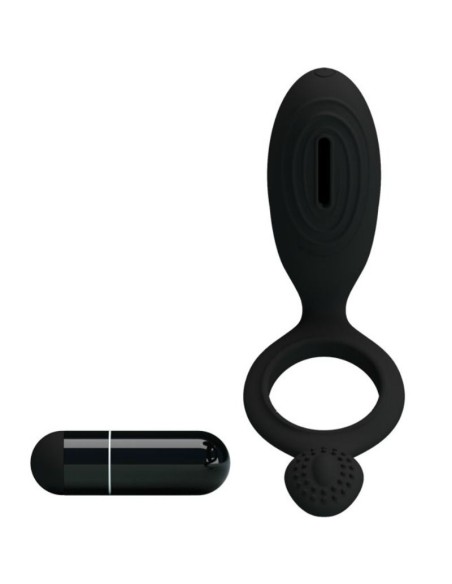 PRETTY LOVE ANILLO VIBRADOR CON ESTIMULADOR ETHEL
