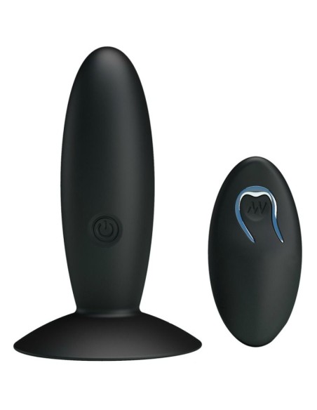 PRETTY LOVE BOTTOM PLUG ANAL RECARGABLE CON VIBRACION Y MANDO