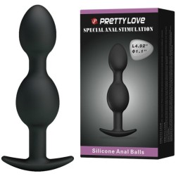 PRETTY LOVE BOLAS ANALES SILICONA 125 CM NEGRO 2