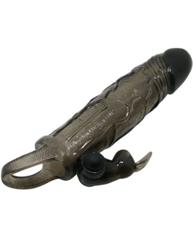 BRAVE MAN FUNDA REALISTICA PENE CON RABBIT 165 CM NEGRO