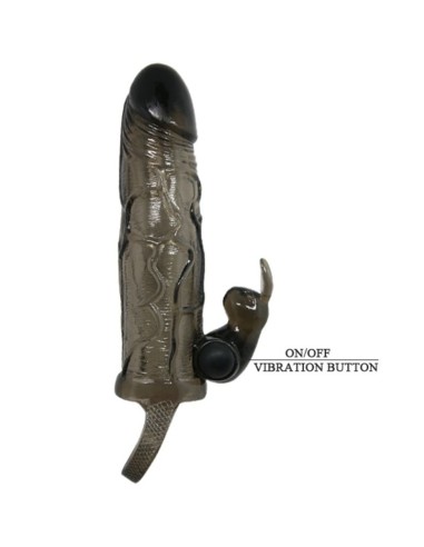 BRAVE MAN FUNDA REALISTICA PENE CON RABBIT 165 CM NEGRO