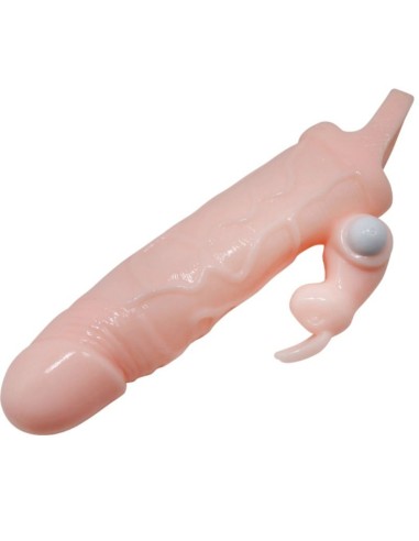 BRAVE MAN FUNDA PENE CON RABBIT VIBRADOR 165 CM NATURAL