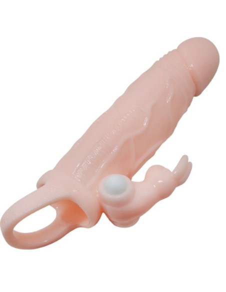 BRAVE MAN FUNDA PENE CON RABBIT VIBRADOR 165 CM NATURAL