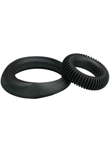 KIT 2 ANILLOS SILICONA RING MANHOOD