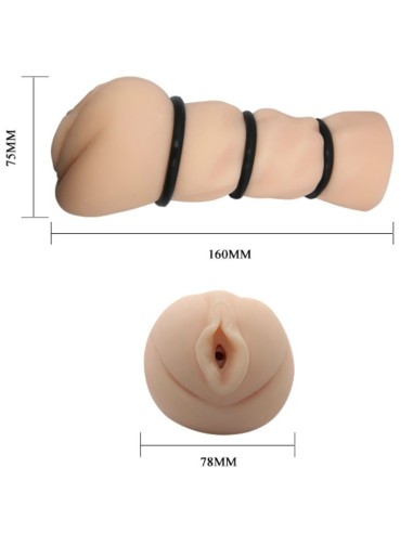 CRAZY BULL VAGINA MASTURBADOR CON ANILLOS