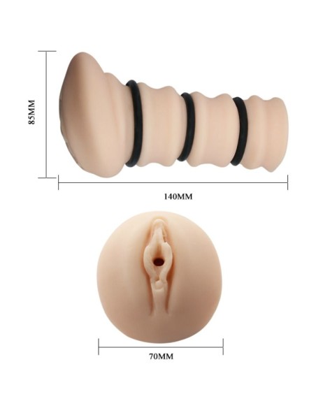CRAZY BULL MASTURBADOR CON ANILLOS MODELO VAGINA 2