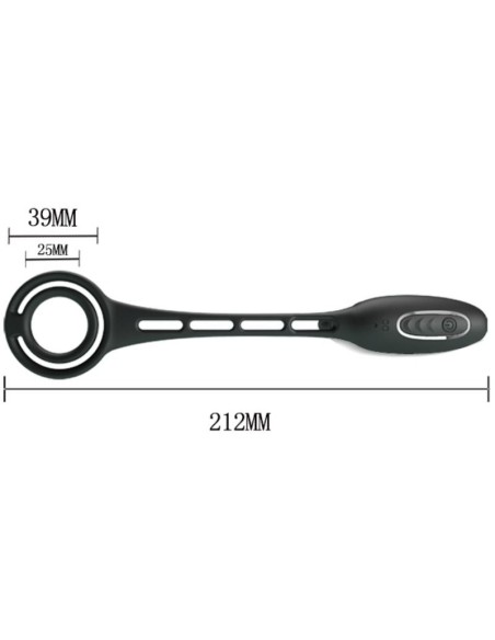 PRETTY LOVE BOTTOM ANILLOS PENE CON PLUG VIBRADOR