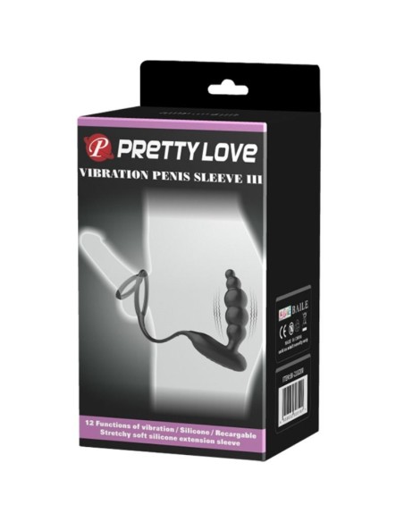 PRETTY LOVE BOTTOM ANILLOS PENE CON PLUG VIBRADOR