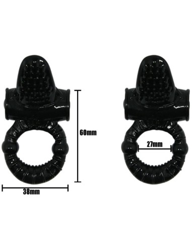 SWEET RING ANILLO VIBRADOR CON RABBIT TEXTURADO
