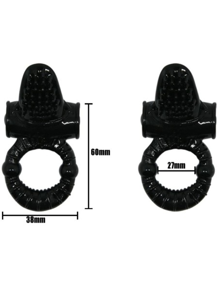 SWEET RING ANILLO VIBRADOR CON RABBIT TEXTURADO