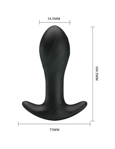 PRETTY LOVE VIBRADOR ANAL NEGRO