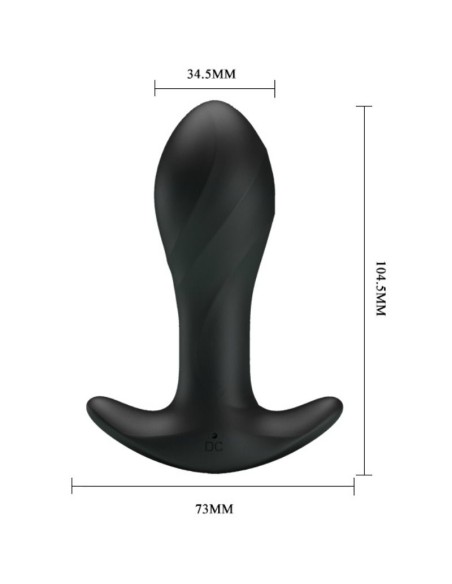 PRETTY LOVE VIBRADOR ANAL NEGRO